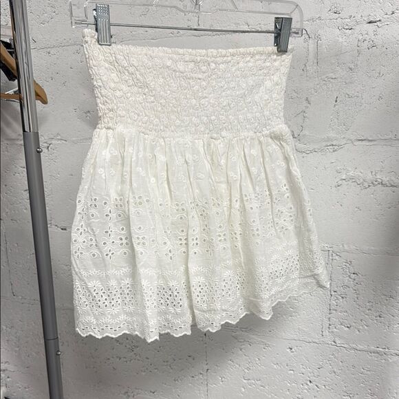 Elegant White Lace Mini Skirt - Muche & Machete - Great Condition - ONE SIZE - Picture 1 of 4